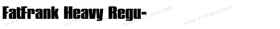 FatFrank Heavy Regu字体转换